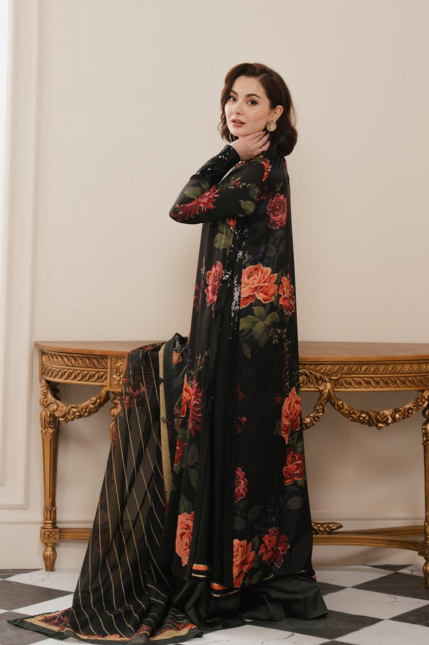 Digital Print 3-Piece Set - Slab Cotton, Dubai Silk, Georgette